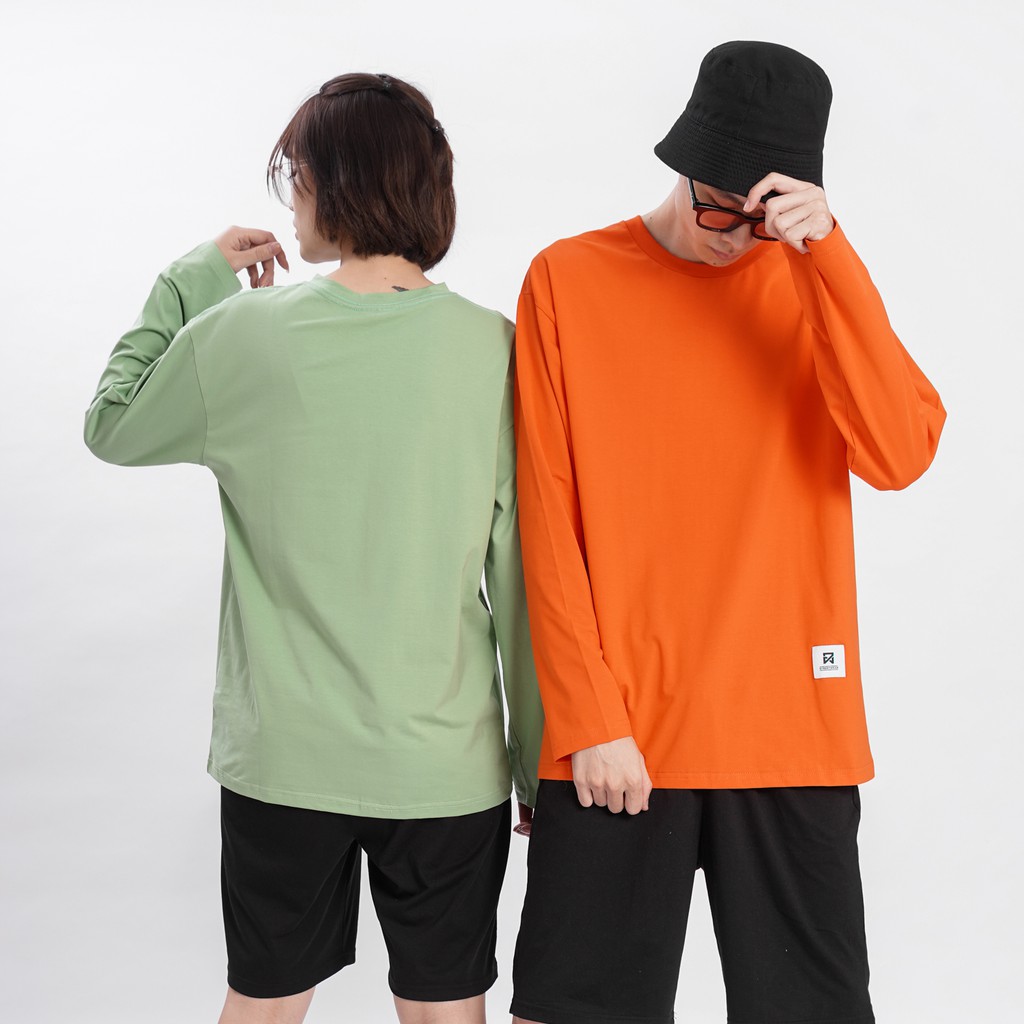 Áo thun dài tay nam nữ Unisex N7 9 màu Basic Long Tee phông trơn lỡ oversize phom rộng sweater cá tính phong cách