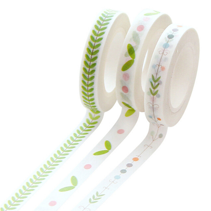 Băng Dính Washi Tape Trang Trí Kích Thước 7mm X 10m