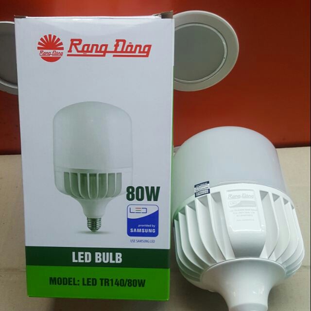 BÓNG ĐÈN LED TRỤ RẠNG ĐÔNG 80W SIÊU SÁNG CHO CỬA HÀNG, NHÀ XƯỞNG