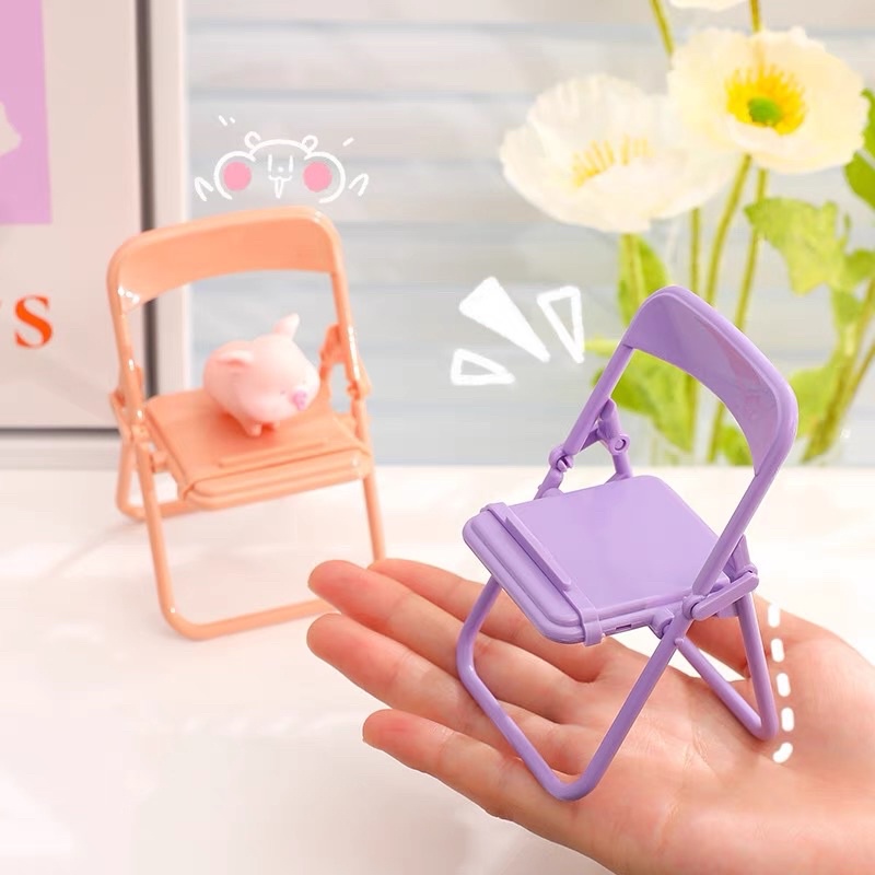 Ghế tựa mini - giá đỡ điện thoại cute nhiều màu