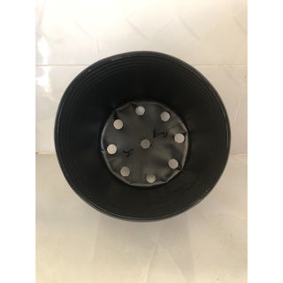 Chậu nhựa trồng cây 5 cái C12 đen mềm dày dặn