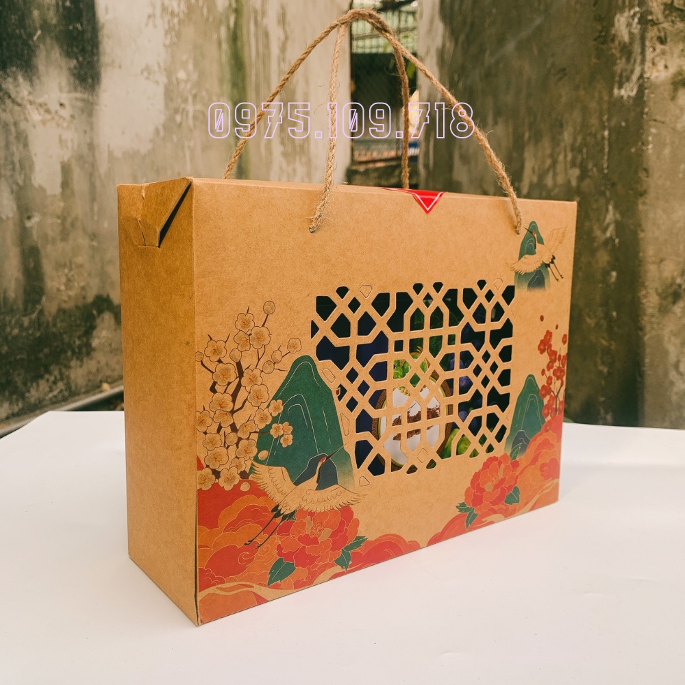 Hộp Quà Tết Biếu Sếp Biếu Ông Bà Biếu Bố Mẹ Đẹp Sang Cao Cấp QT13