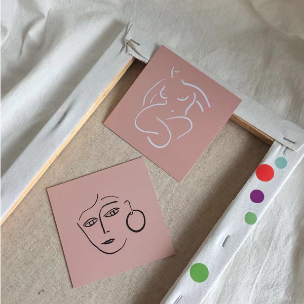 Giấy hình trừu tượng phong cách Hàn Quốc