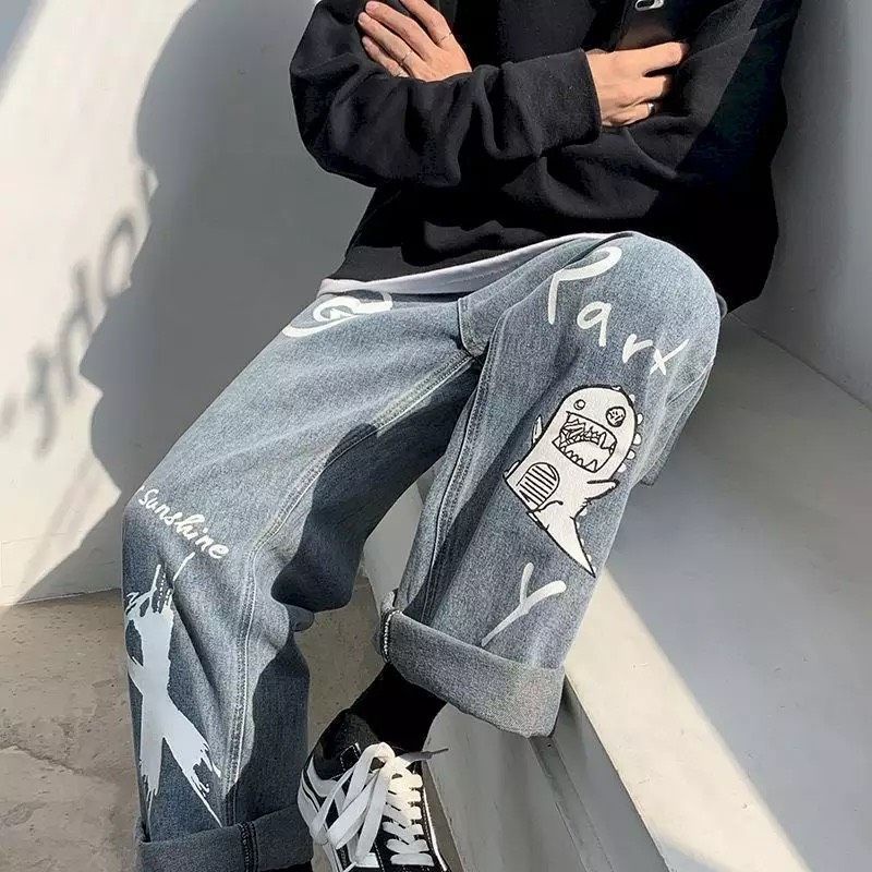 QUẦN BAGGY ỐNG RỘNG NAM-TAN-DÁNG SUÔNG PHONG CÁCH-QJI2-THỜI TRANG UNISEX-có size Nam Nữ in dể phối đồ màu xám ảnh thật