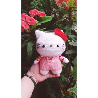 Thú Len Nhồi Bông Hello Kitty 18cm - 20cm