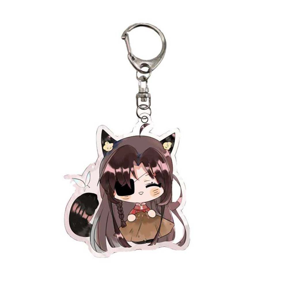 Móc khóa họa tiết hoạt hình Anime Tian Guan Ci Fu Xie Lian dễ thương sáng tạo