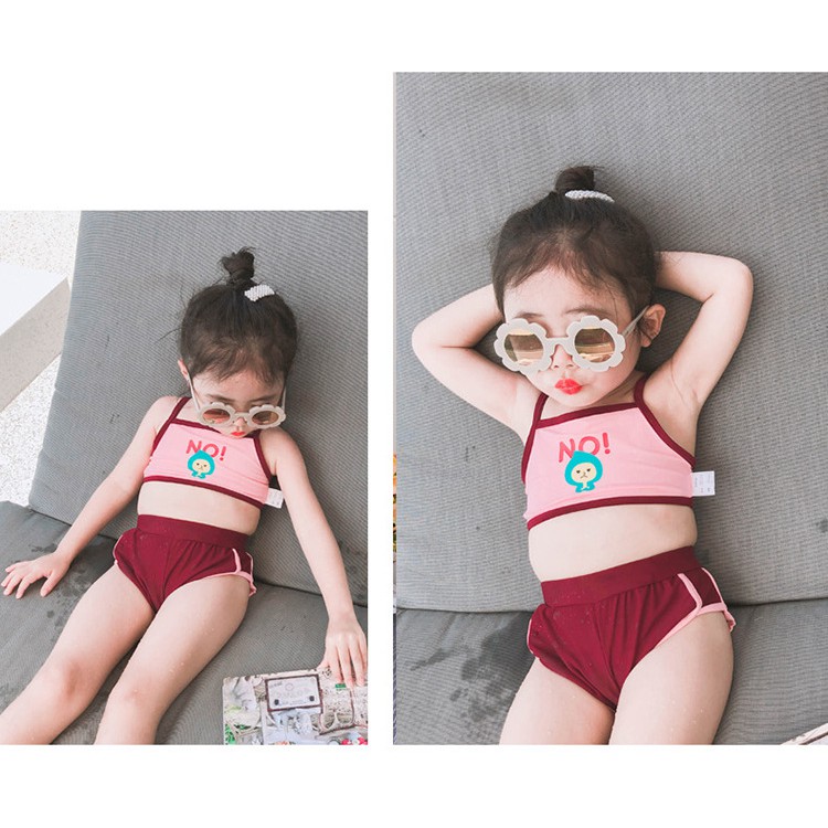 Bộ bơi bé gái đỏ B54 bé gái 20777