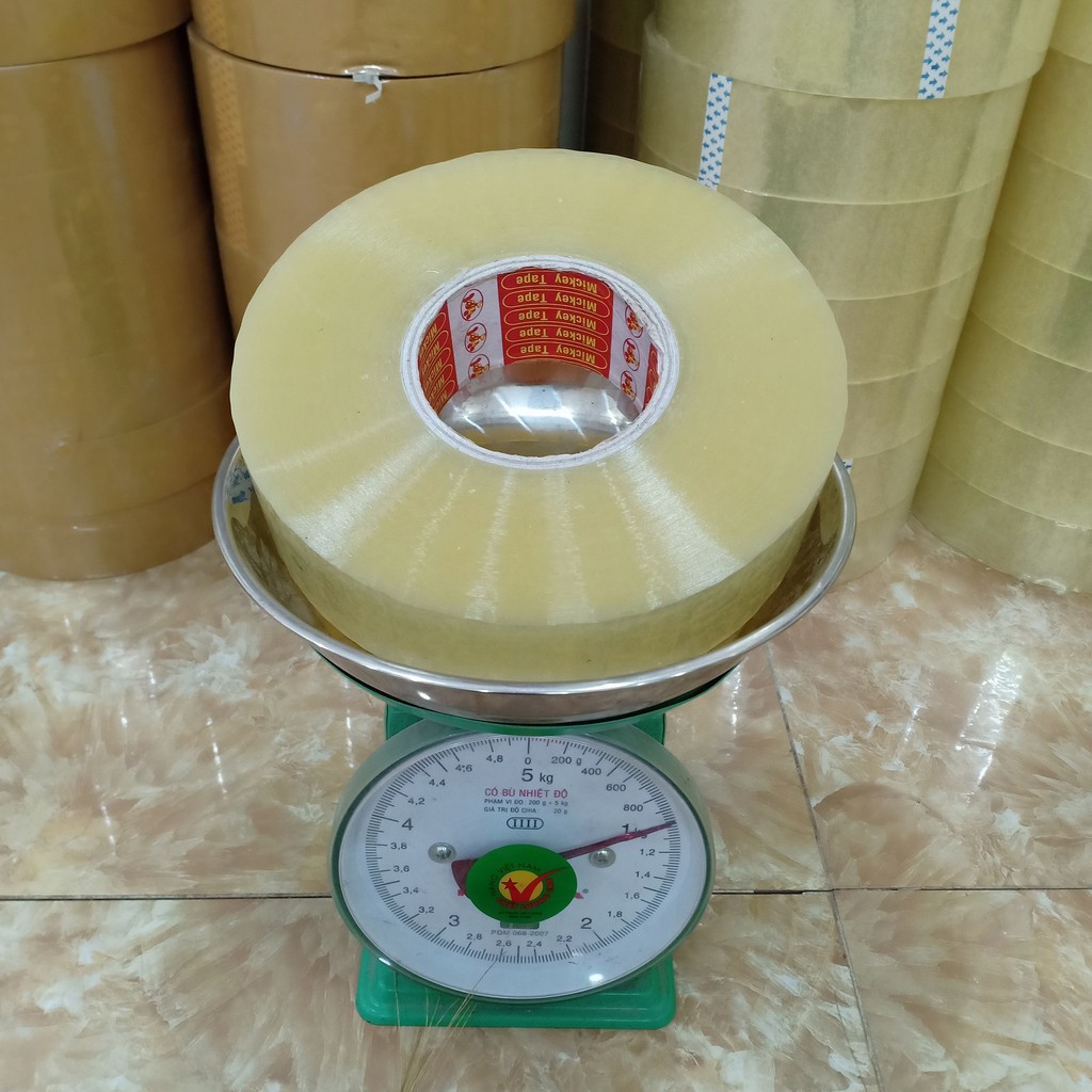 Siêu Rẻ_Băng dính 1kg lõi giấy mỏng siêu nhẹ 3mm