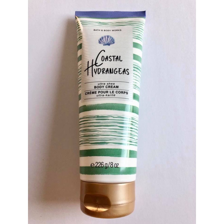 Kem dưỡng ẩm Bath &amp; Body Works body cream 226g - Coastal Hydrangeas (Mỹ)