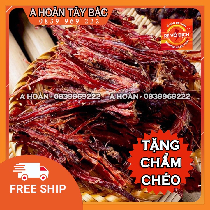 Thịt Lợn Gác Bếp Tây Bắc chính hiệu tặng chẩm chéo (225gr)