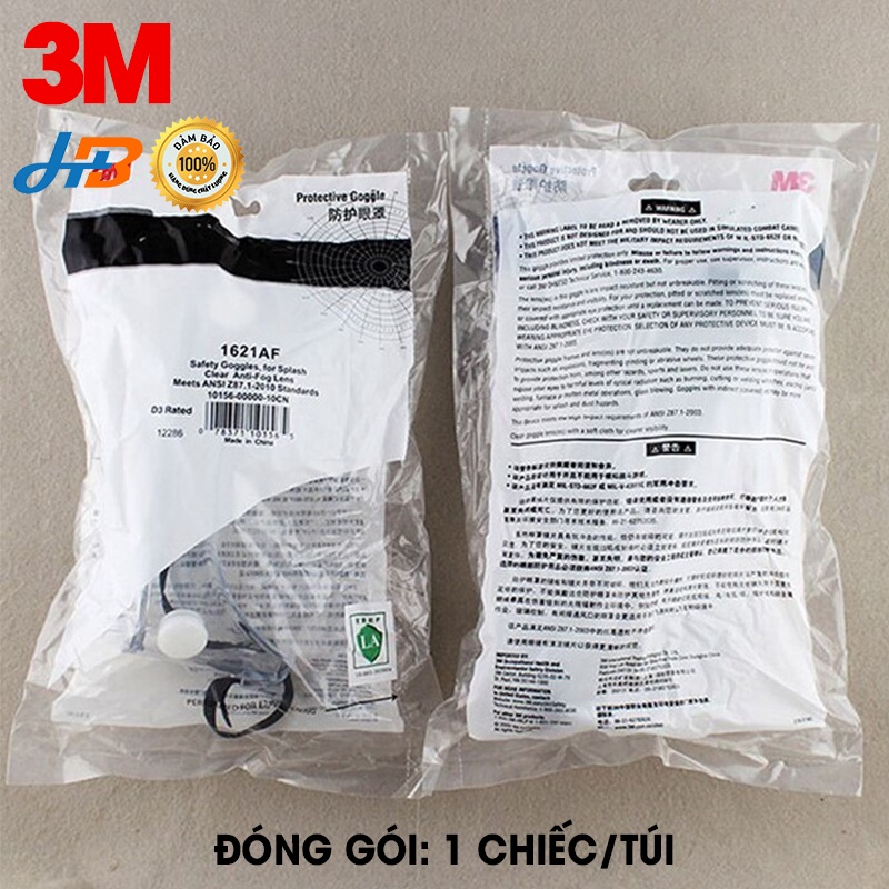 Mặt Nạ Chống Độc 3M 6200 + Kính 3M (Mặt Nạ Phun Thuốc Sâu, Phun Sơn, Hóa Chất).