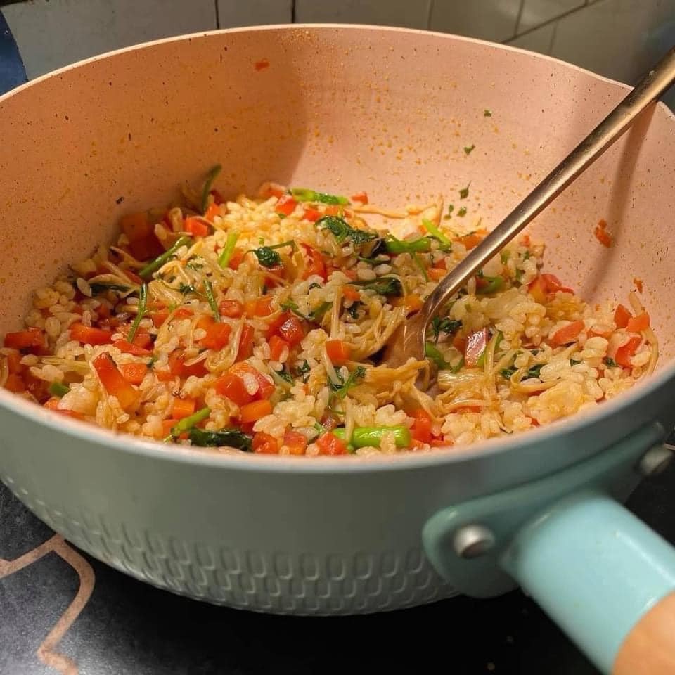 CHẢO CHỐNG DÍNH ĐÁY SÂU CÁN GỖ