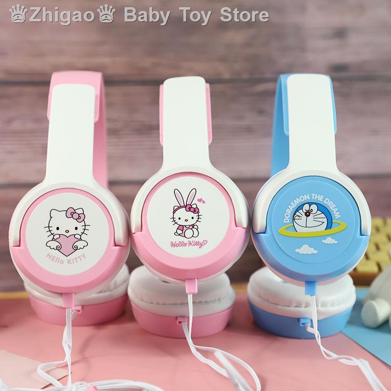 Thời Trang Tai Nghe Chụp Tai Hình Mèo Hello Kitty Dễ Thương