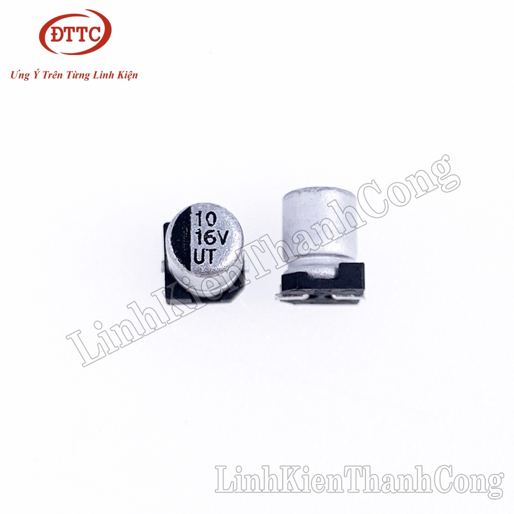 Combo 2 Chiếc Tụ Nhôm 10uF 16V 4x5mm