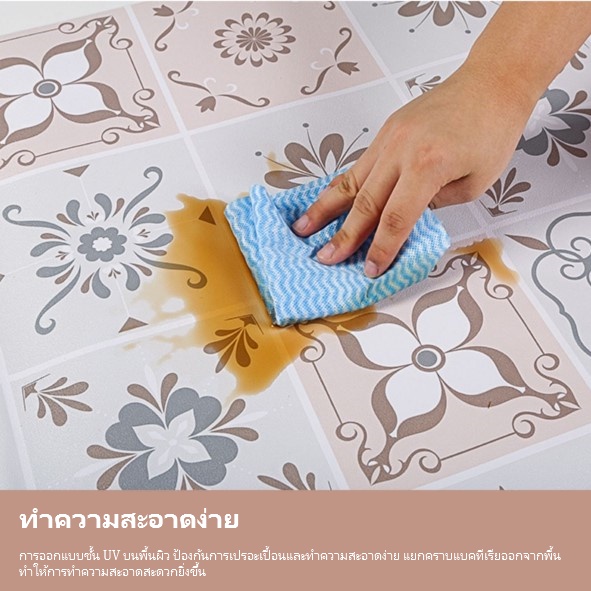 Giấy Dán Sàn Nhà Bằng pvc Dày Dặn Chống Trượt / Thấm Nước Độc Đáo Trang Trí Nhà Cửa