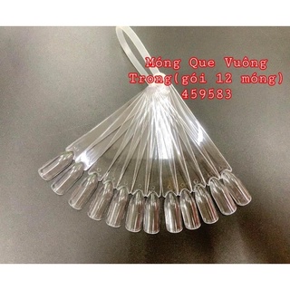 Thanh que - móng que vuông tập vẽ , sơn ( 1 gói 50 móng ) n