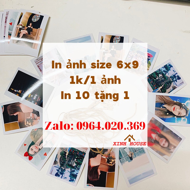 [ SIÊU RẺ ] In Ảnh 6x9 1k In 10 Tặng 1 Theo Yêu Cầu- Ảnh Polaroid  - Hỗ Trợ Chỉnh Sửa Ảnh