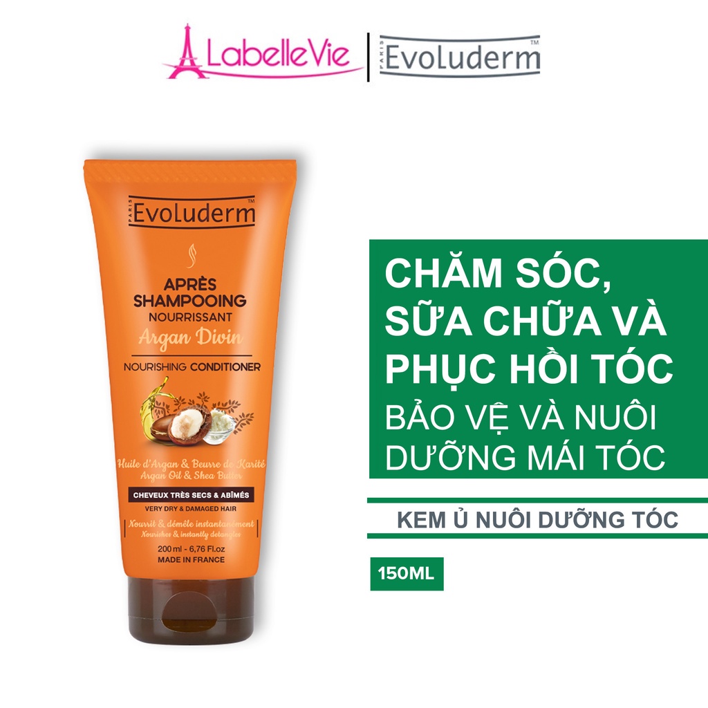 Kem ủ Evoluderm dành cho tóc rất khô và hư tổn 150ml