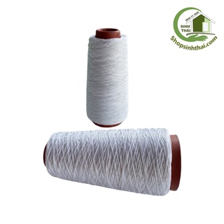 Cuộn dây chỉ dù màu trắng, đan móc túi xách, dây thả diều, may bao đa năng