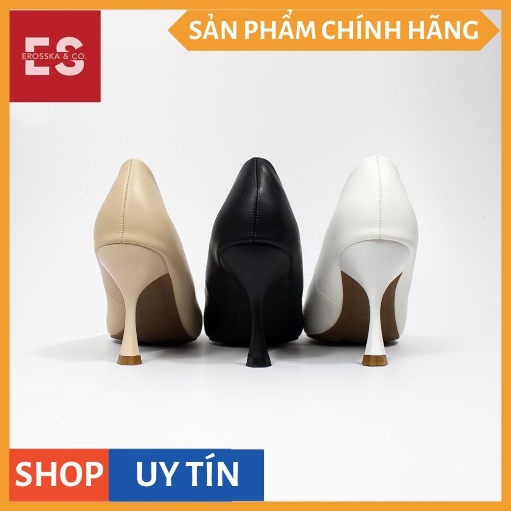 Giày cao gót Erosska thời trang mũi nhọn kiểu dáng cơ bản cao 8cm màu nude _ EP010 | BigBuy360 - bigbuy360.vn
