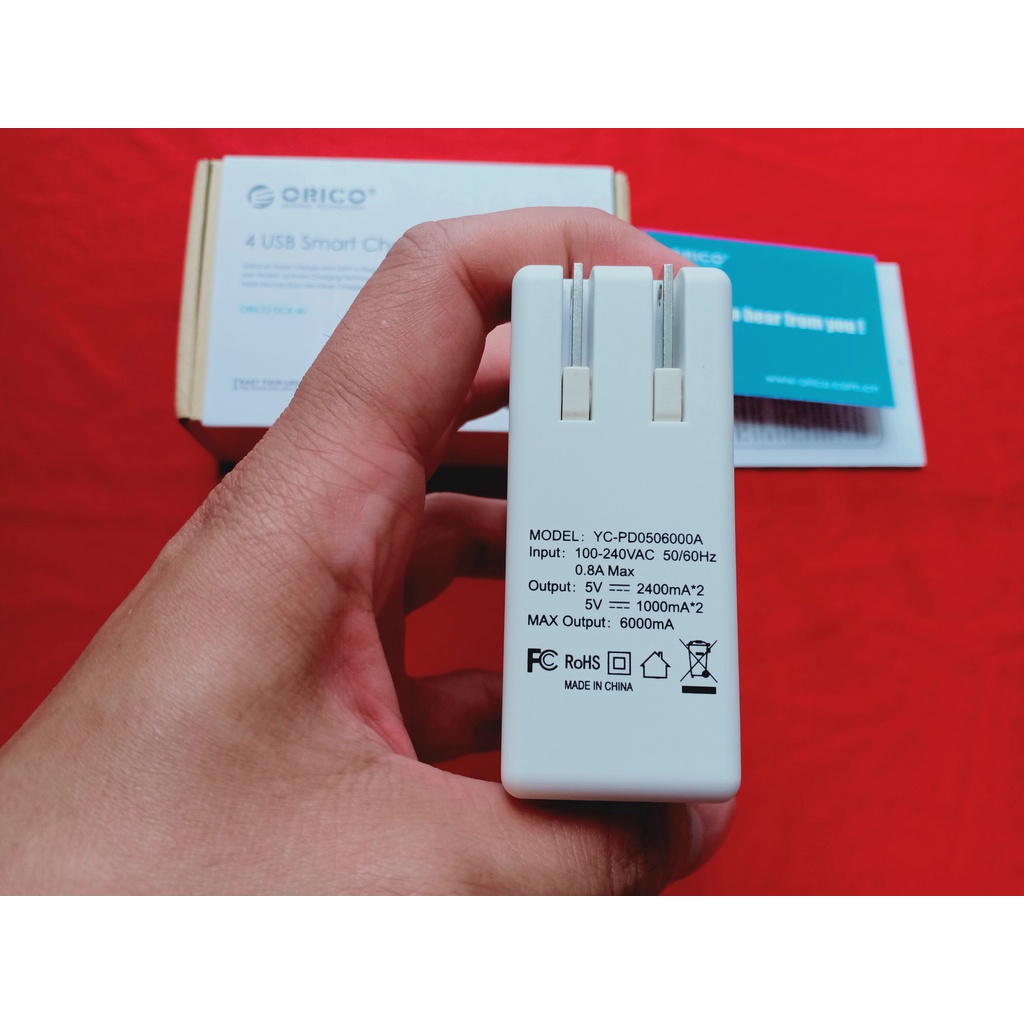 Củ Sạc điện thoại ORICO 2A  chân dẹt dùng Cho Thiết Bị Iphonen / Sam sung / Android