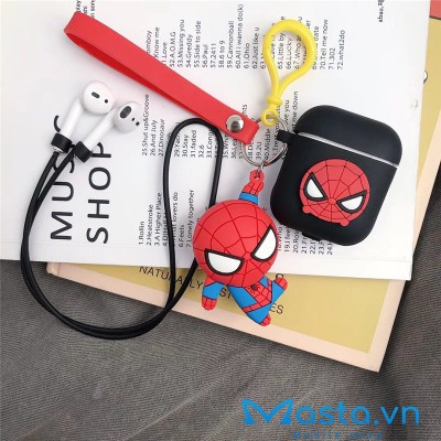 Bao Vỏ Hộp đựng Airpods 2 – Mô hình Spider-man cute (Người nhện)