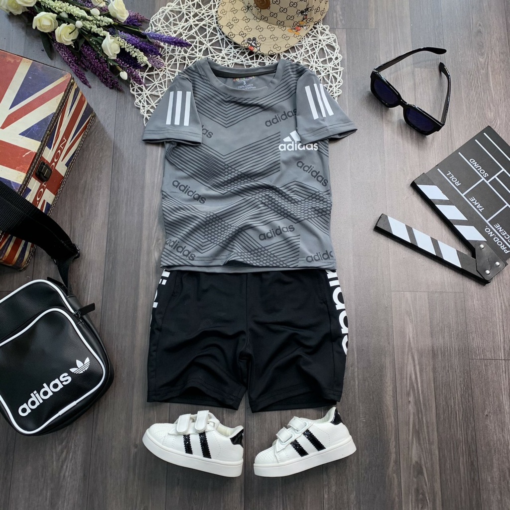 Bộ thun thể thao Adidas cho bé ( size 12 - 50kg)