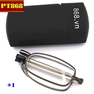 Kính gập 868 màu xám tròng lão 1 độ
