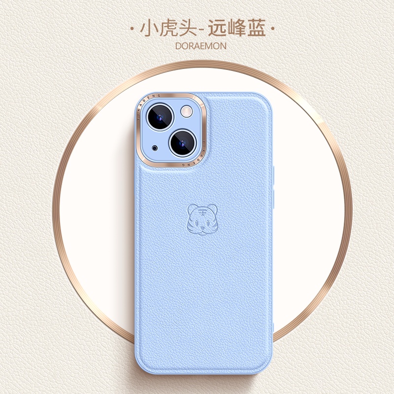 Ốp Điện Thoại Da Cứng In Nổi Họa Tiết Hổ Hoạt Hình Sang Trọng Cho iPhone 11 12 13 Pro Max