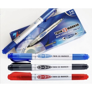 Bút lông dầu 2 đầu nhỏ thiên long pm-04