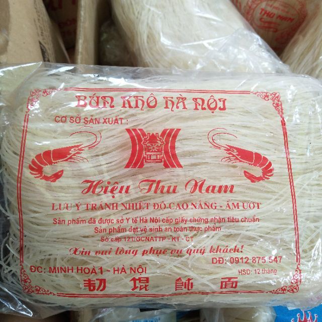 bún phở khô ( hủ tiếu dai ) hà nội ,thu nam gói 400g/500g