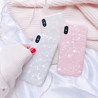 Ốp Xà Cừ Trắng Hồng Cho Iphone
