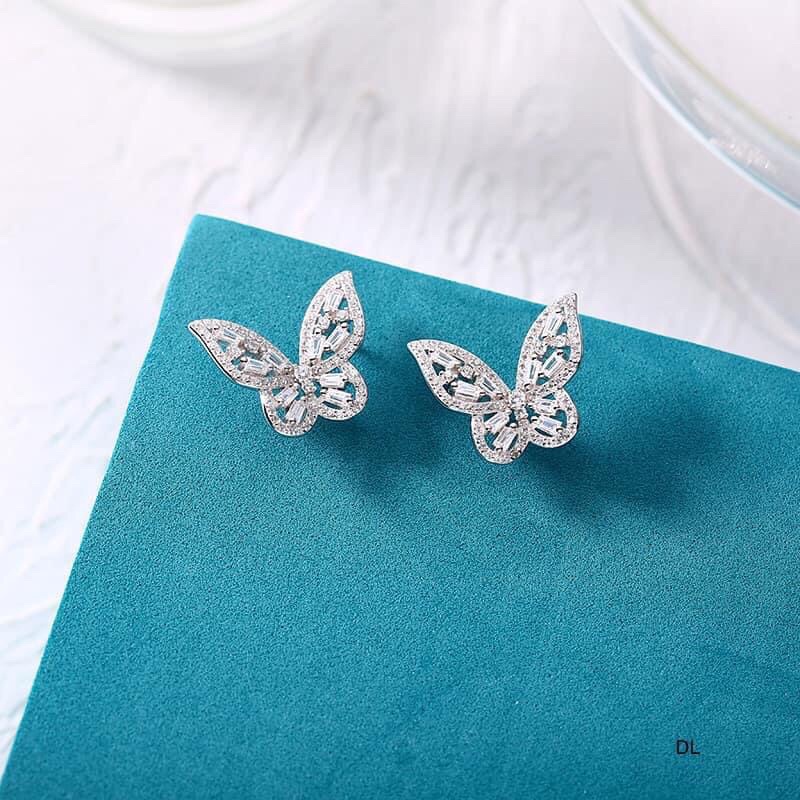 BÔNG TAI BƯỚM BẢN TO SANG CHẢNH- CHUẨN BẠC TA CAO CẤP