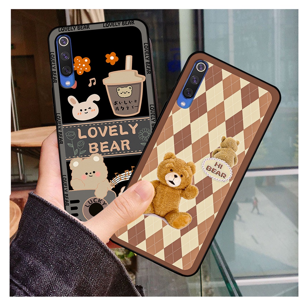 Ốp lưng Xiaomi Mi 9 - Mi 9 SE in hình gấu bear dễ thương, bền đẹp