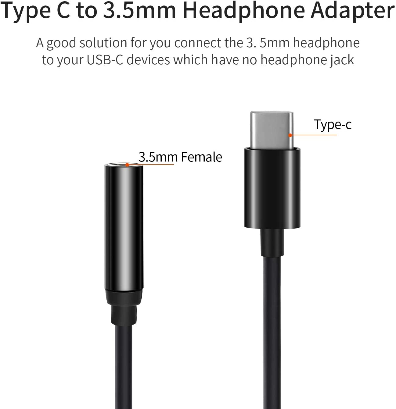 Cáp Chuyển Đổi Âm Thanh Usb-C Sang 3.5 mm