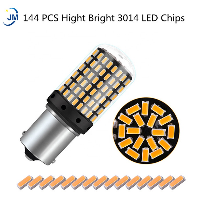 Bóng Led Chân 1156 Với 144SMD 3014 - Lắp Đèn Xi Nhan Xe Ô Tô