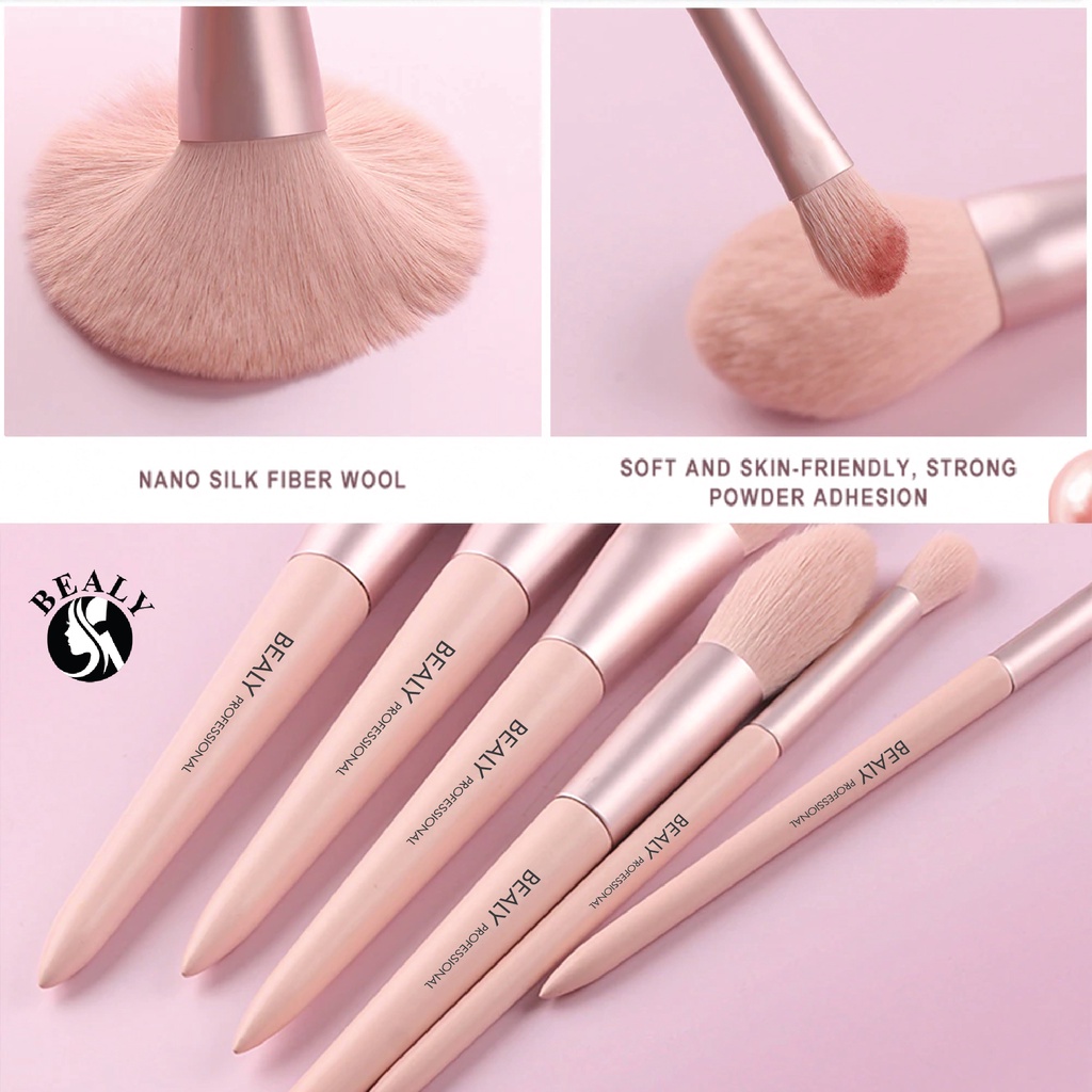 Bộ Cọ Trang Điểm Cá Nhân Bealy 11C Hồng Phấn