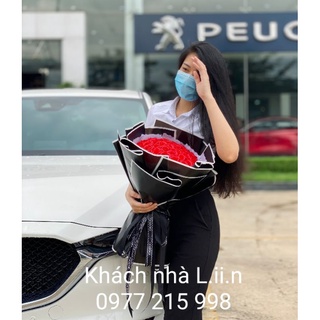 [Quà 20/10-SINH NHẬT] Hoa sáp 50 bông phối giấy Hàn cao cấp❣