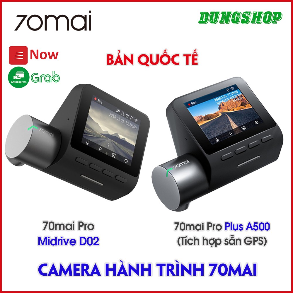 [BẢN QUỐC TẾ] Camera ô tô 70Mai Pro độ phân giải 1944p - Bảo hành 3 tháng