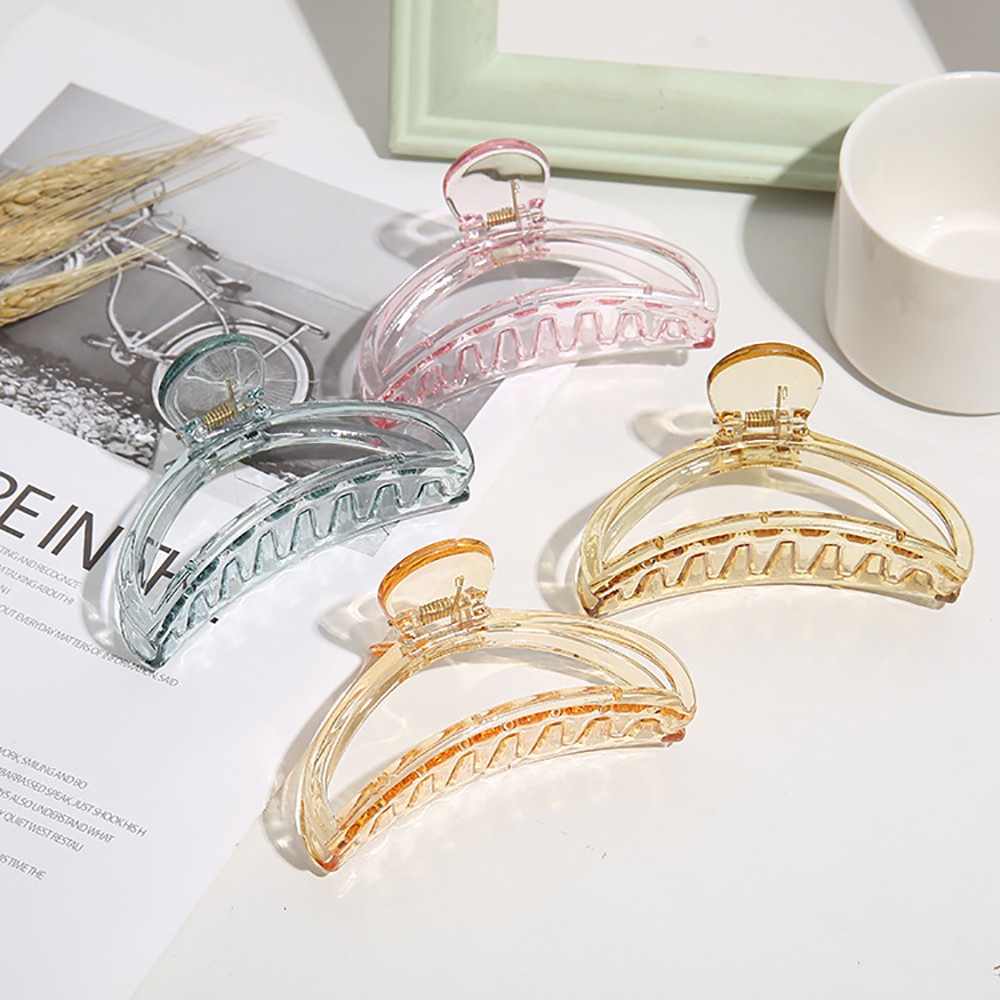 Kẹp Tóc Hình Bán Nguyệt Cỡ Lớn Nhiều Màu Thời Trang Cho Nữ