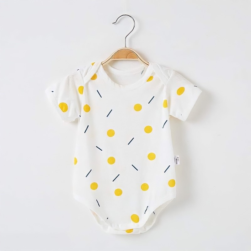 Bộ body mùa hè cho bé trai bé gái 0-2 tuổi 100% cotton co giãn 4 chiều