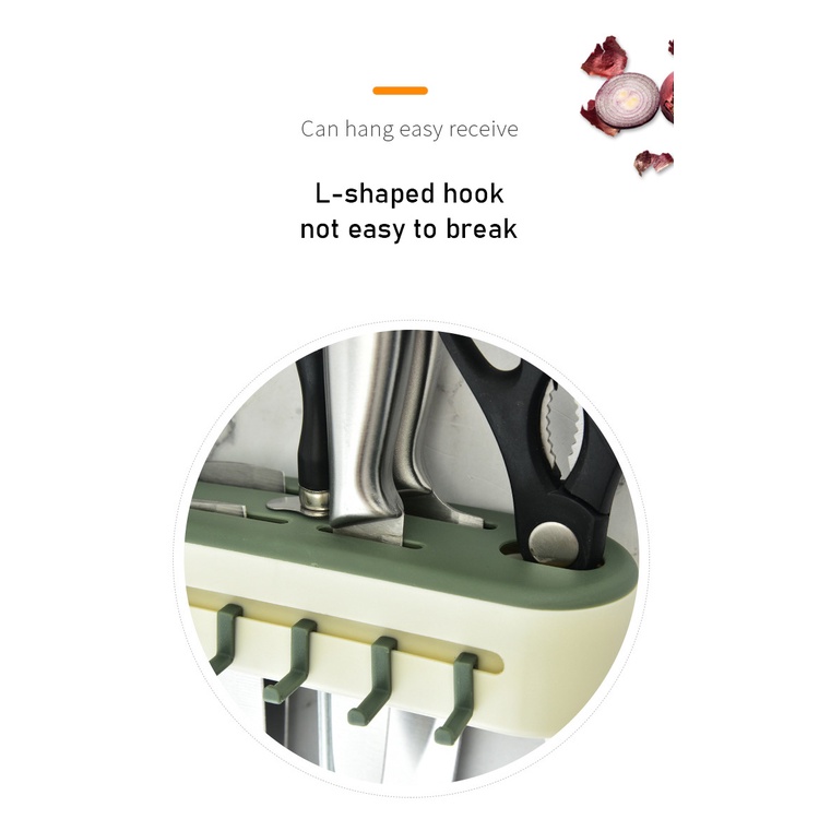 Móc Treo Dao Gắn Tường Không Cần Đục Lỗ Đa Năng Tiện Dụng Cho Nhà Bếp