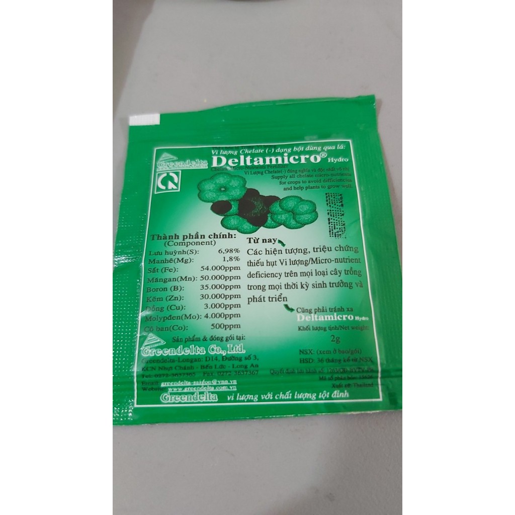 Phân bón lá trung- vi lượng Deltamicro dùng hoa hồng hoa phong lan & cây cảnh