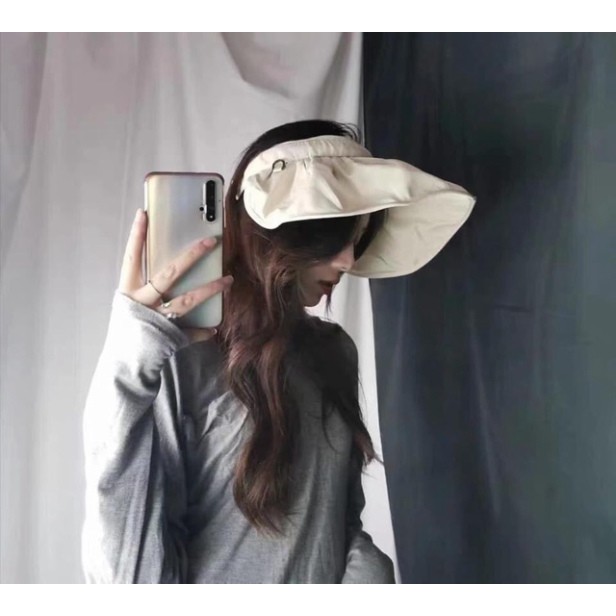 Mũ chống nắng nửa đầu có thể gấp gọn thành bờm (Hottrend 2021)