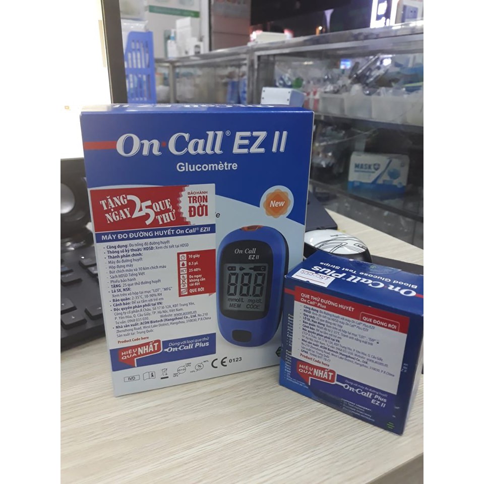 MÁY ĐO ĐƯỜNG HUYẾT ON CALL EZ II