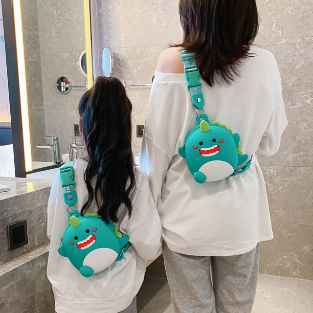 Túi khủng long xanh silicon hàng cao cấp