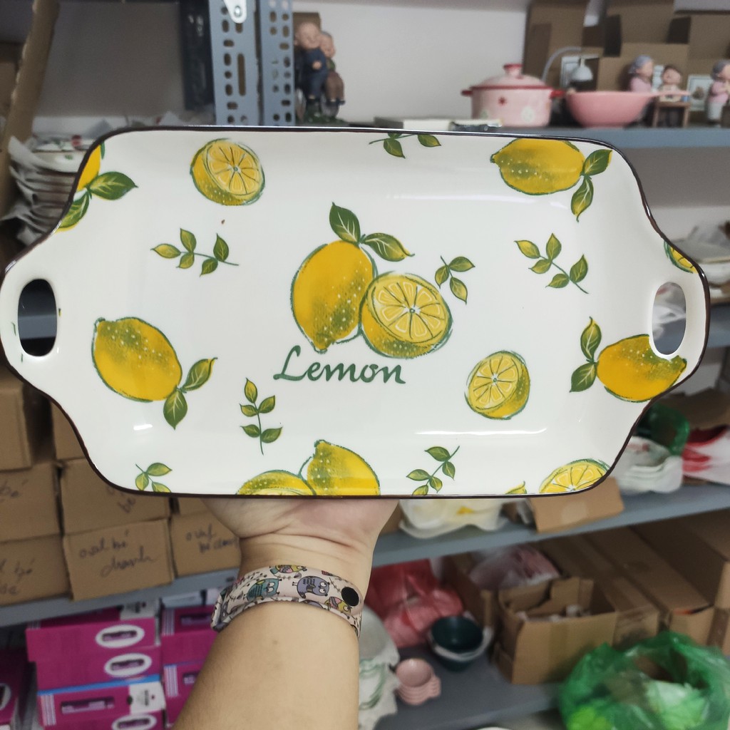 Set Bát Đĩa 🍋QỦA CHANH🍋Bát đĩa ăn cơm ăn mì, decor bàn ăn dễ thương