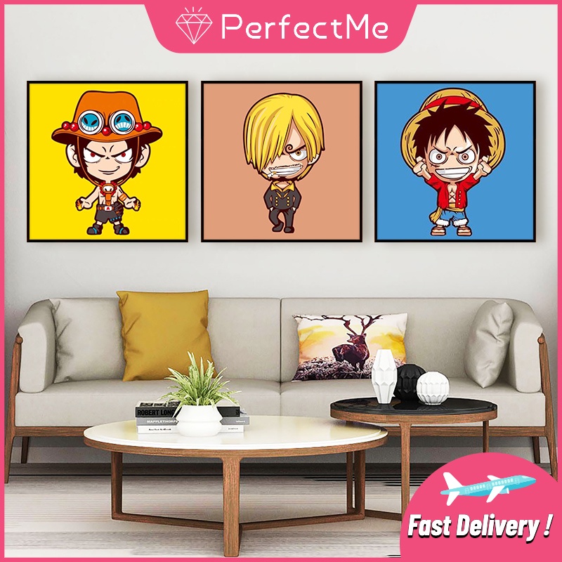 Bộ tranh đính đá 5D họa tiết hoạt hình dễ thương kích thước 30x30CM DIY dùng trang trí nhà cửa