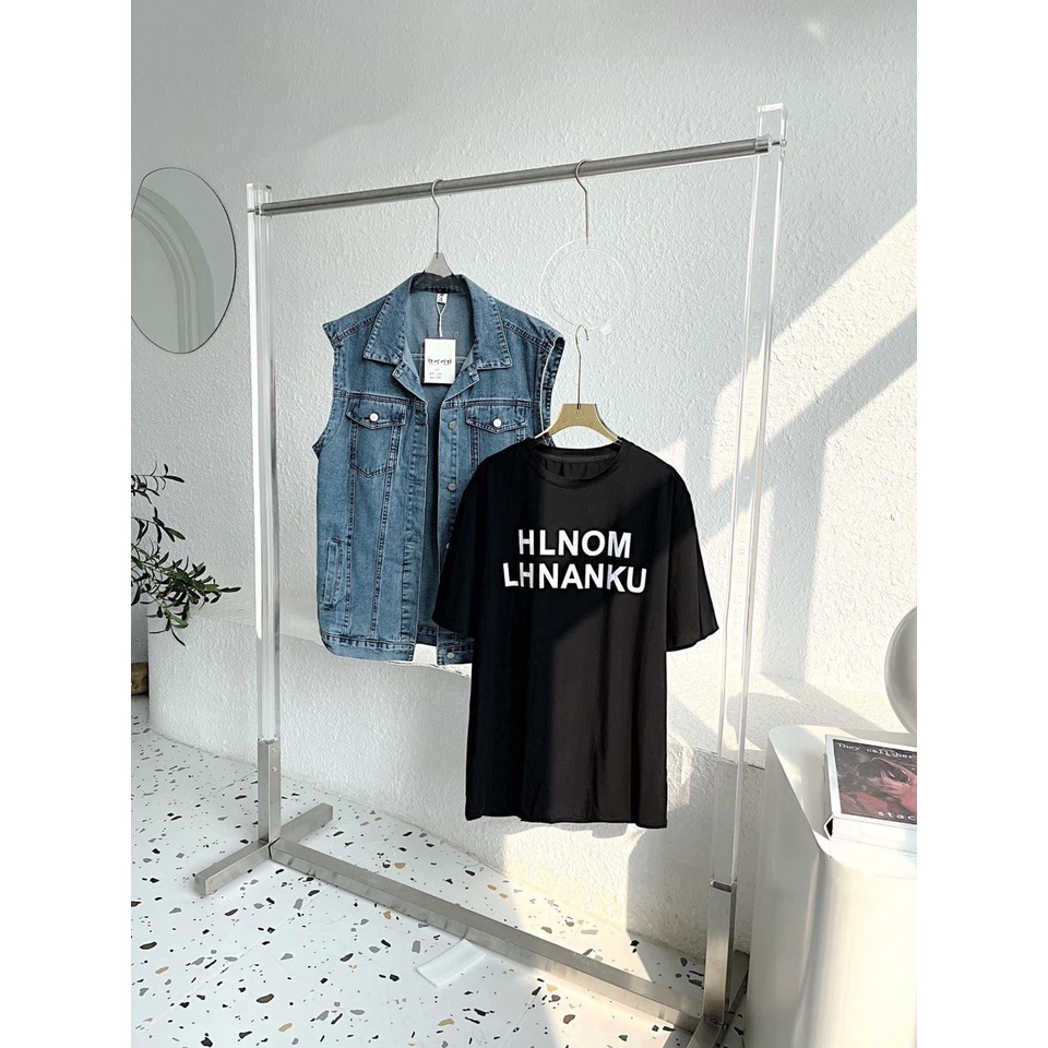 set áo phông + áo khoác bò cá tính 2022