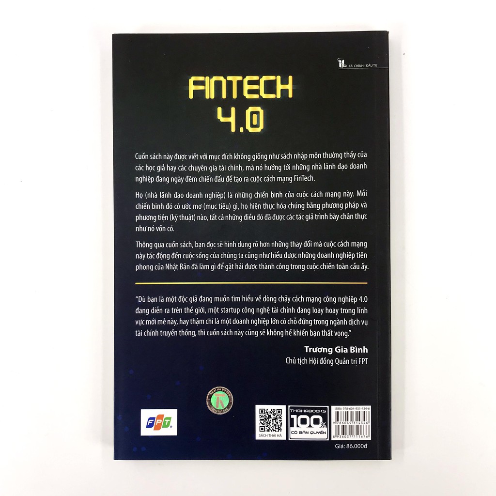 Sách - Fintech 4.0 - Những Điển Hình Thành Công Trong Cuộc Cách Mạng Công Nghệ Tài Chính | BigBuy360 - bigbuy360.vn